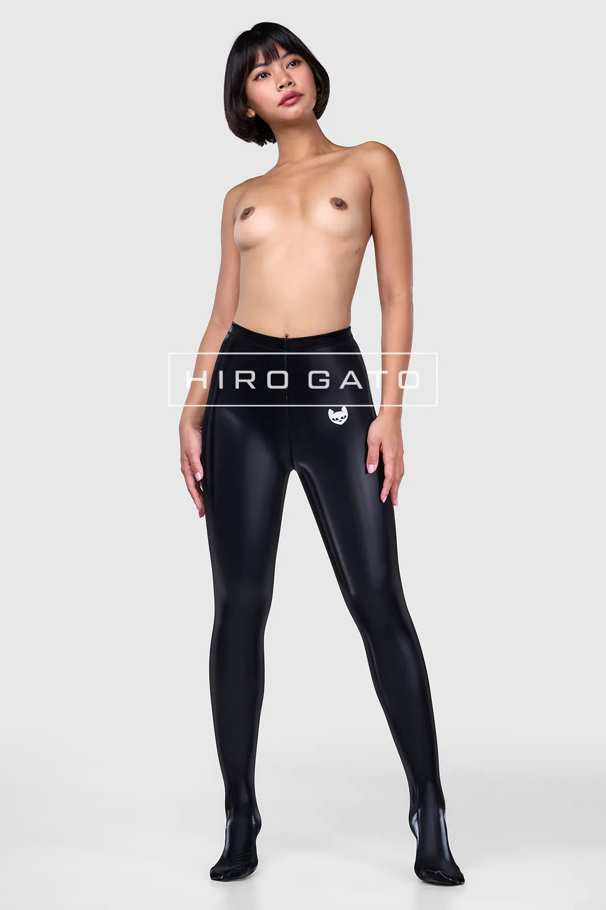 PU Spandex Leggings Black PU Spandex Leggings Black