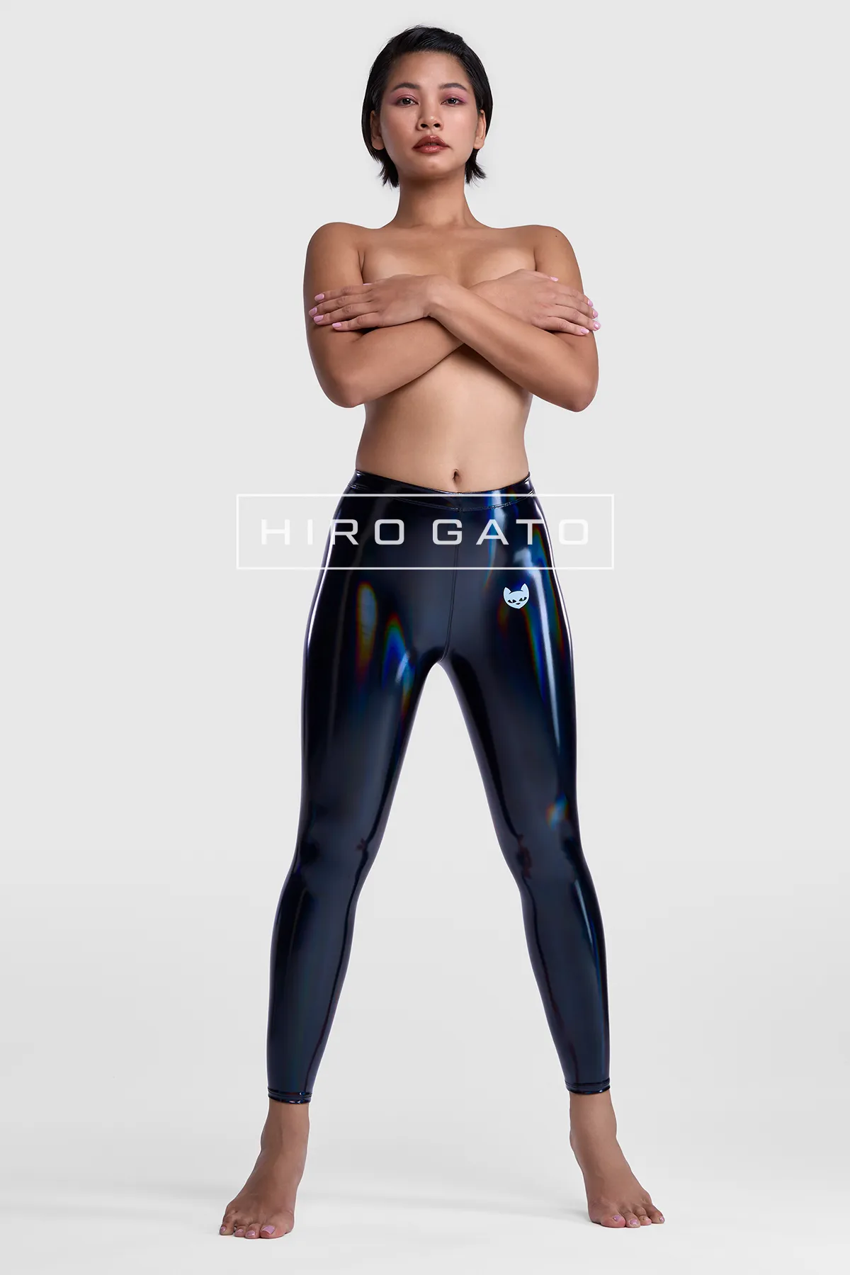 Rainbow PU Spandex Leggings