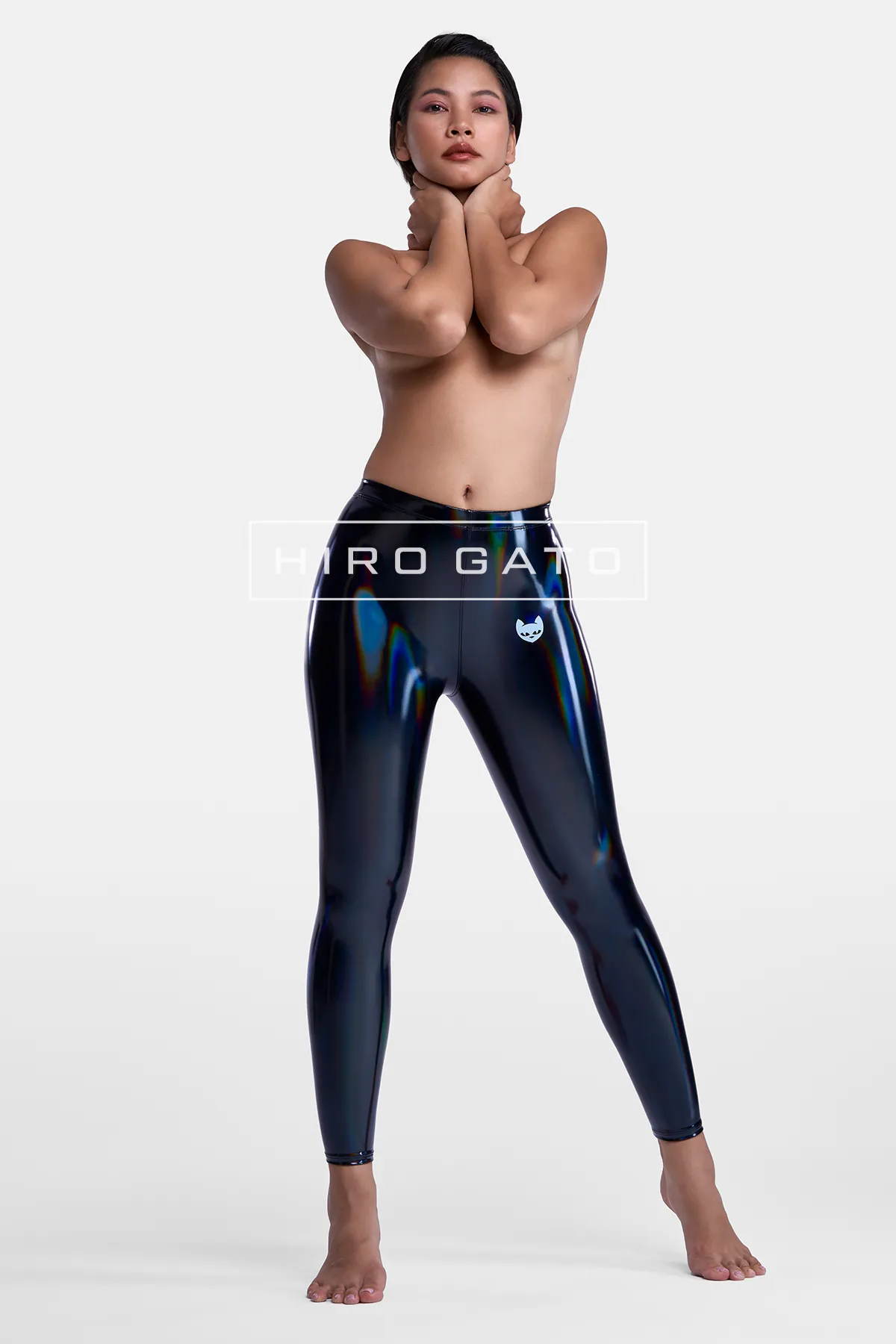 Rainbow PU Spandex Leggings