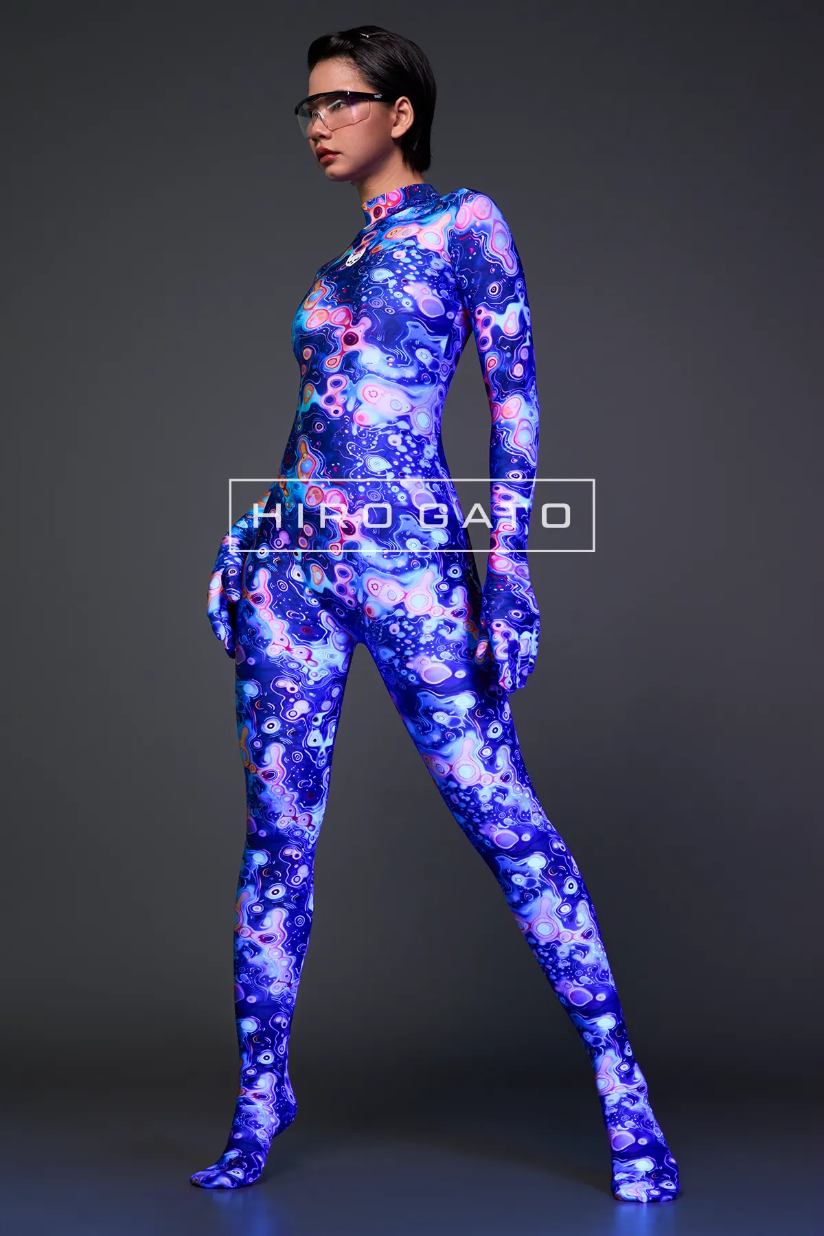 UV-CA-003-02 Fluorescent Spandex Lycra Zentai