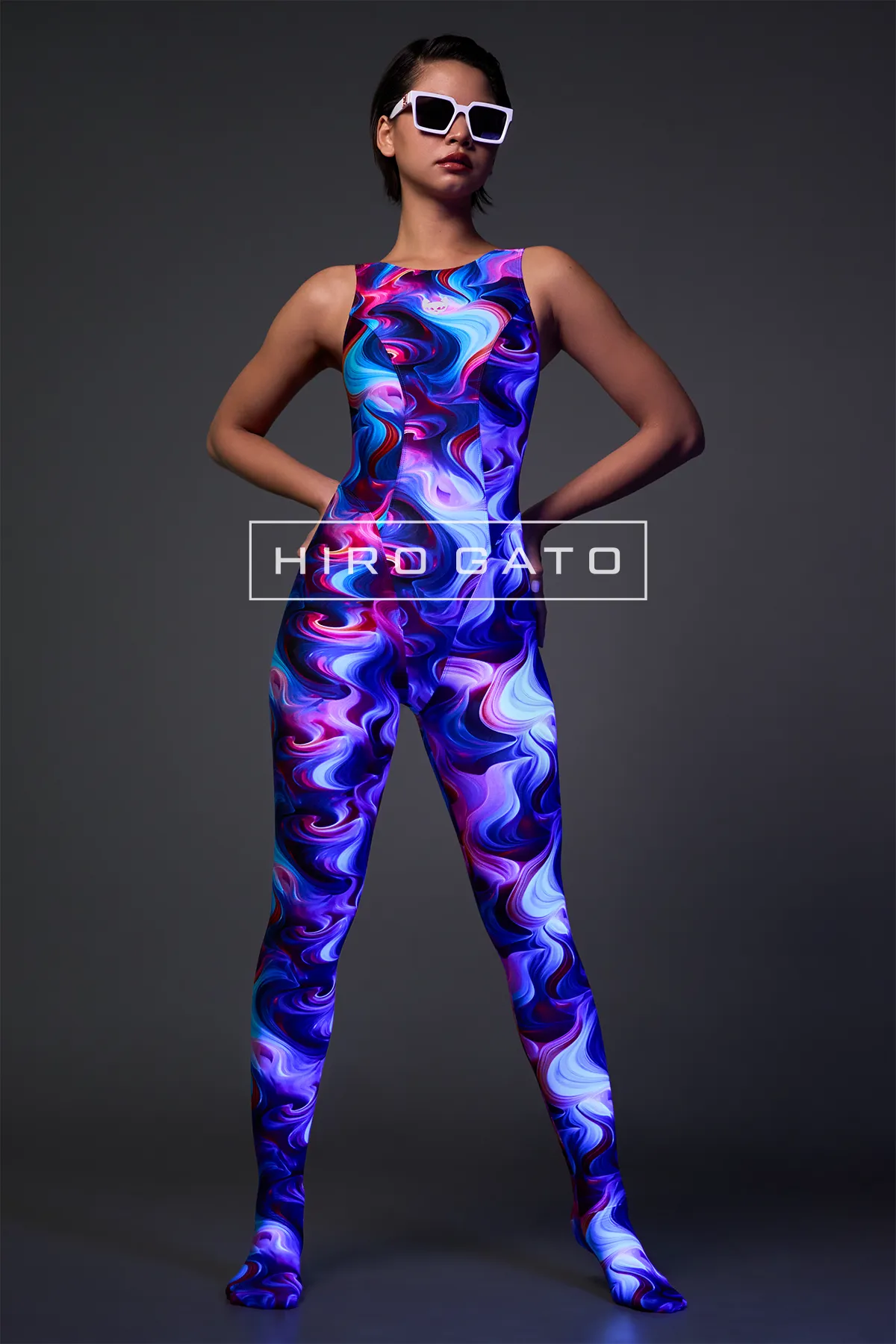 Lifup Unisex Ronde Hals Voetloze Lange Mouw Spandex Unitard Lifup Unisex Ronde Hals Voetloze Lange Mouw Spandex Unitard