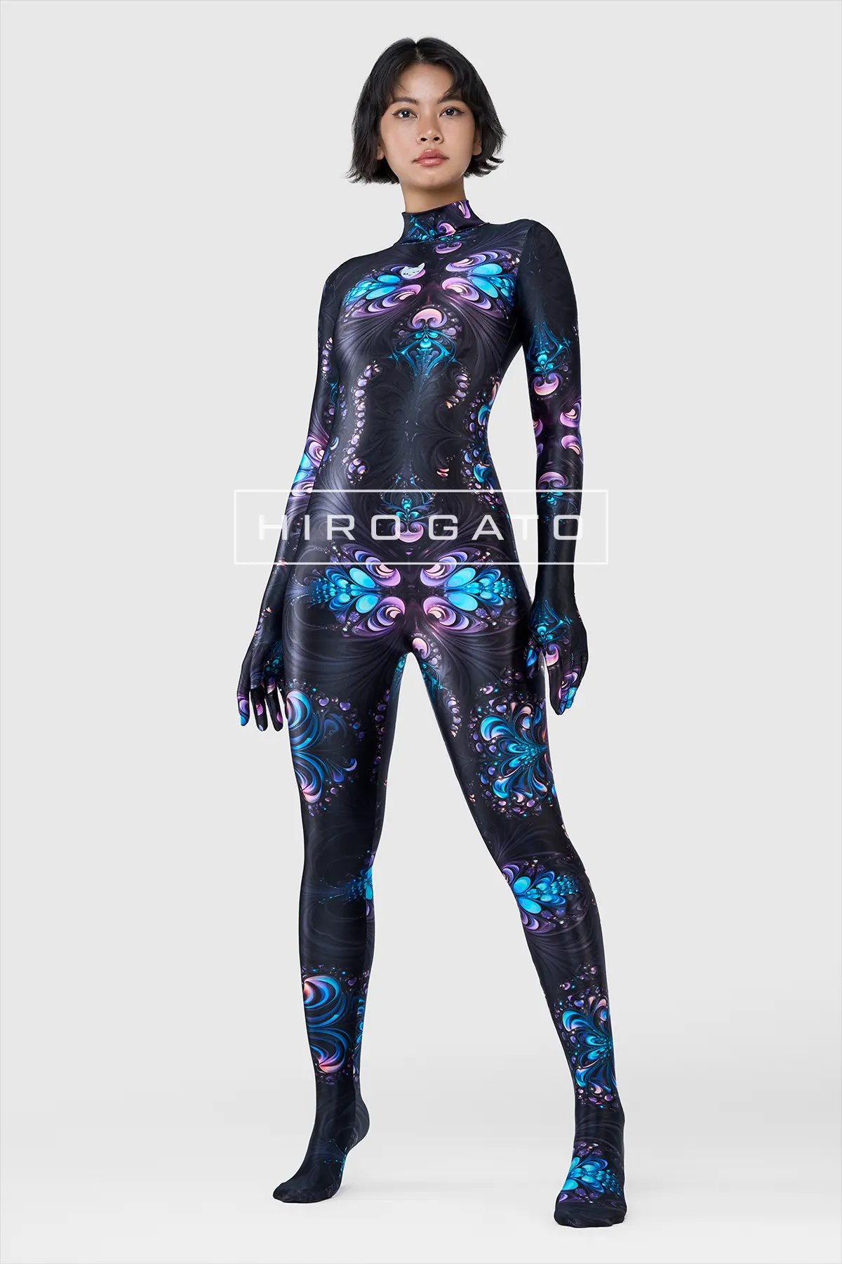 Psychedelic shiny lycra Zentai Catsuit Psychedelic shiny lycra Zentai Catsuit