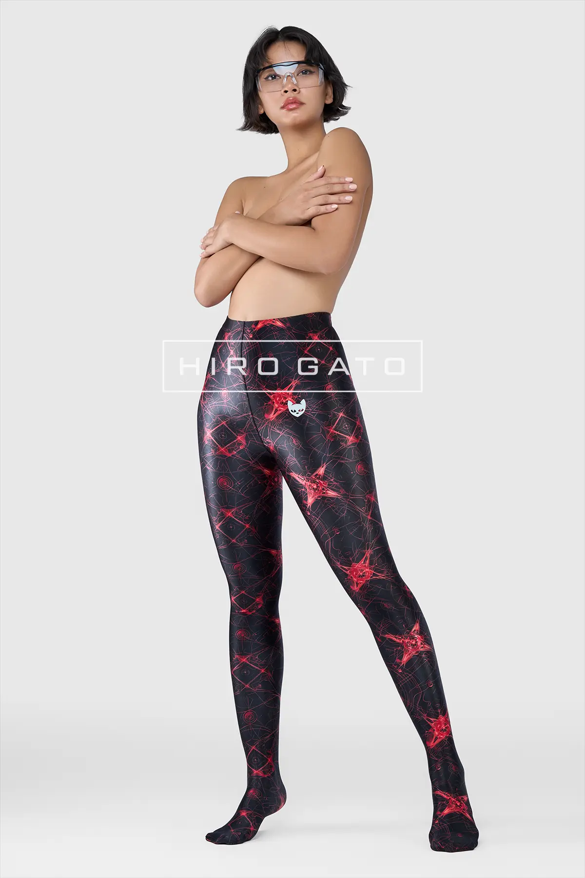 shiny spandex leggings