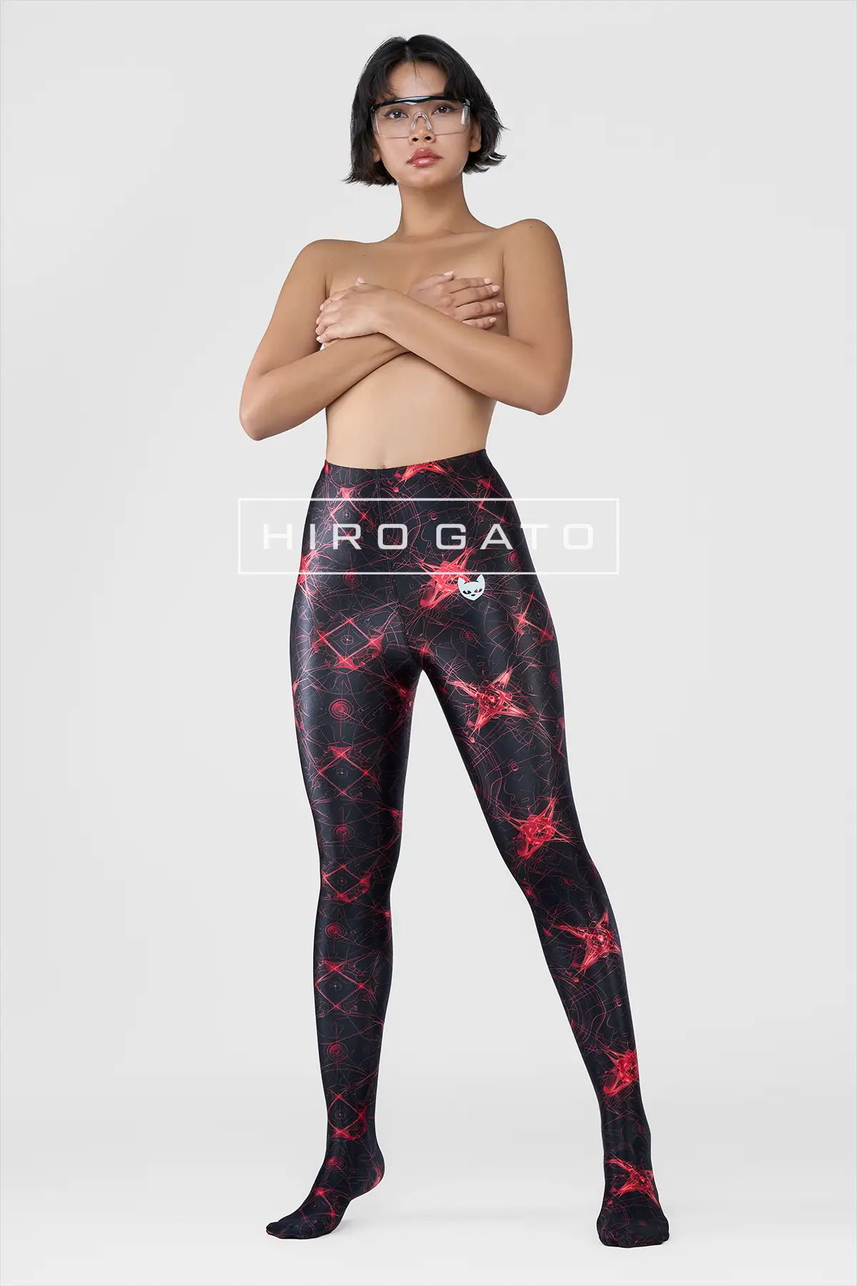 shiny spandex leggings