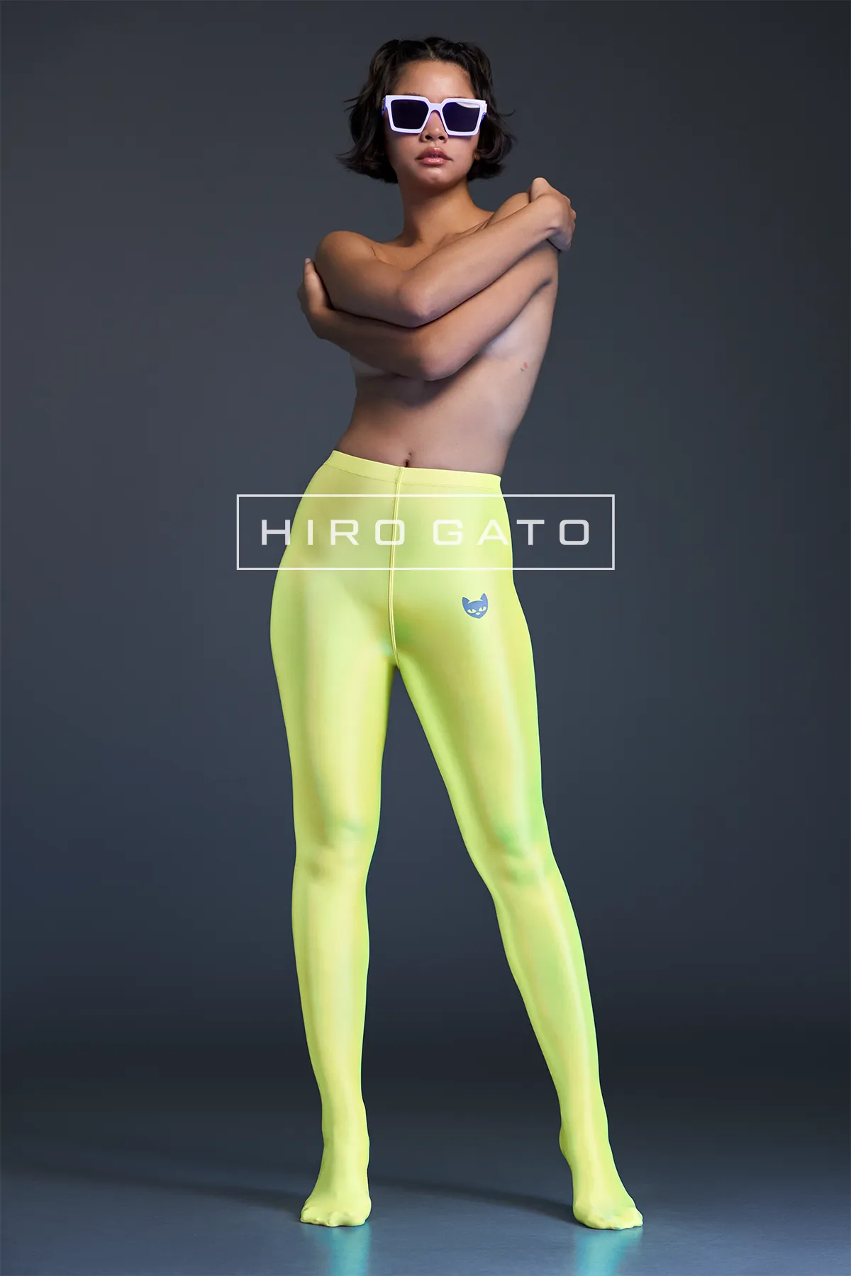 Neon UV Yellow Fluorescent Blacklight Leggings Festival Rave