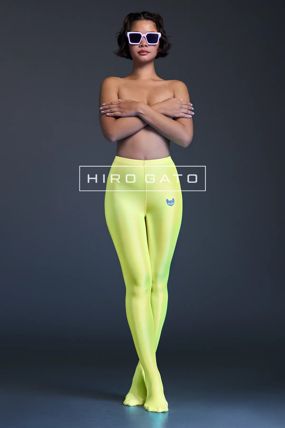 Neon UV Yellow Fluorescent Blacklight Leggings Festival Rave