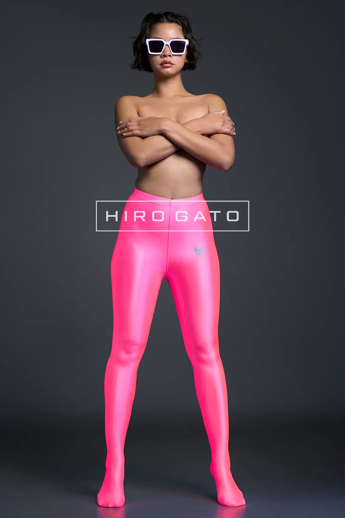 Neon UV Pink Fluorescent Blacklight Leggings Festival Rave