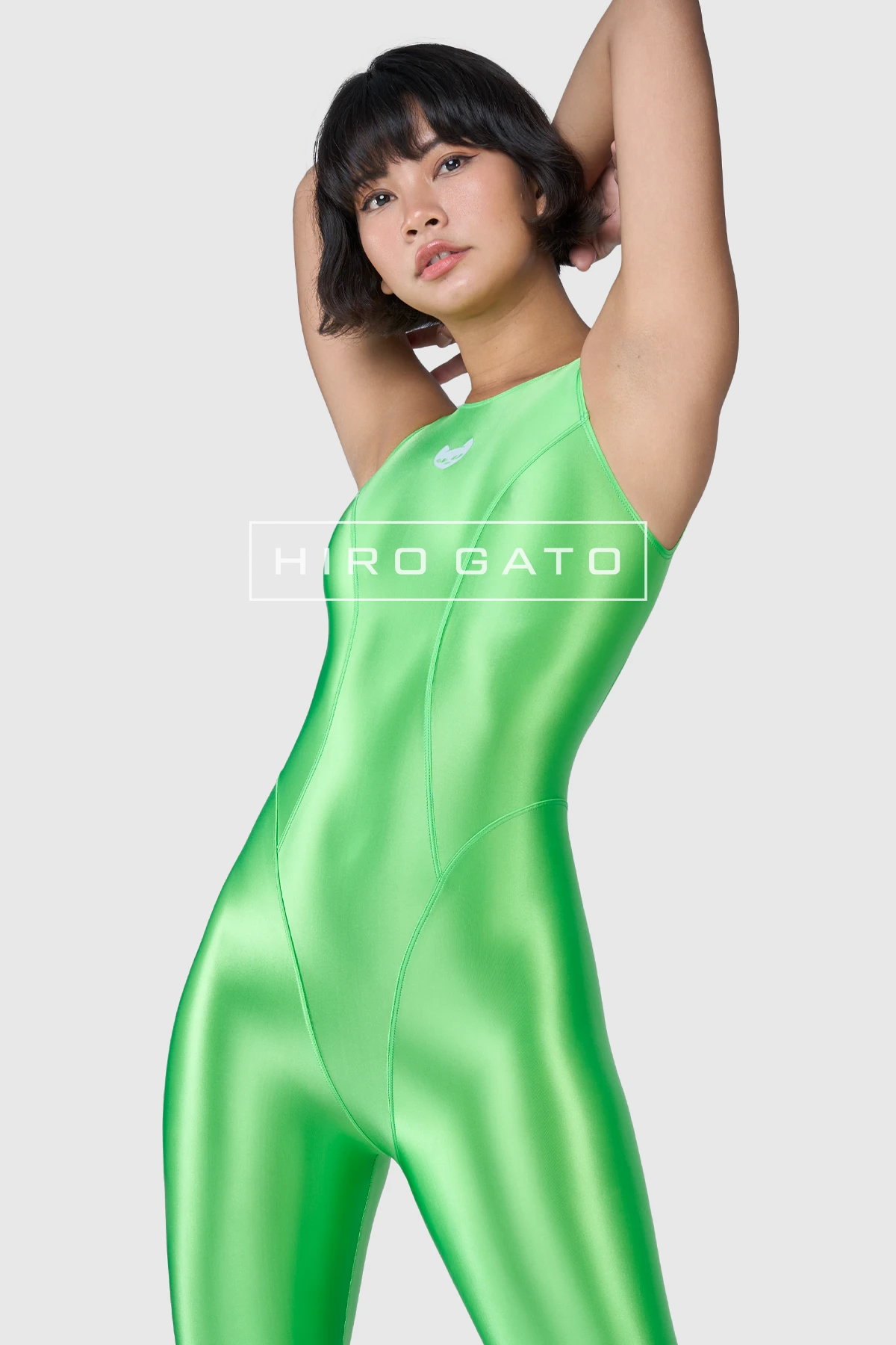 Neon UV Green Blacklight Unitard Jumpsuit Festival Neon UV Green Blacklight Unitard Jumpsuit Festival