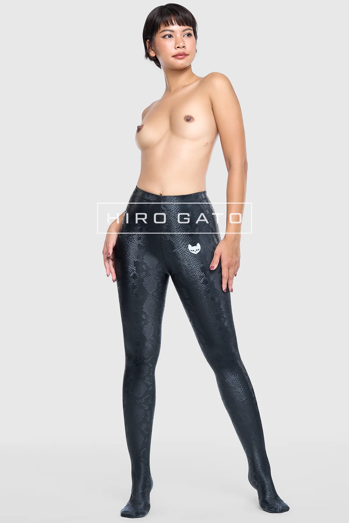 Reptilian Skin Spandex Leggings Black Reptilian Skin Spandex Leggings Black
