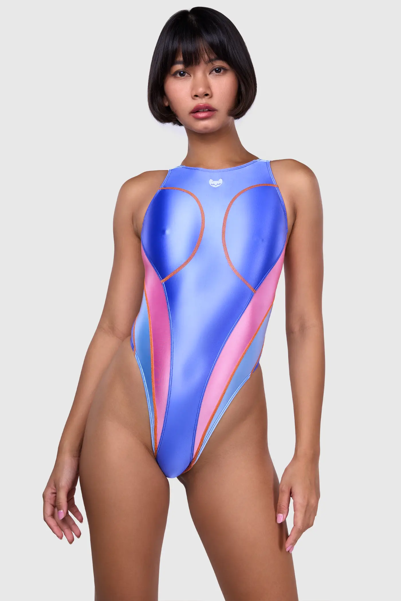 Hiro Gato Swimwear - Streamliner Satin Spandex Swimsuit